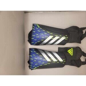Adidas Predator Black, Blue Soccer Shin Guards